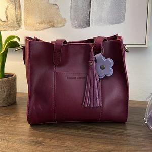 Portland Leather Goods Almost Perfect Lola Crossbody Tote - Boysenberry
